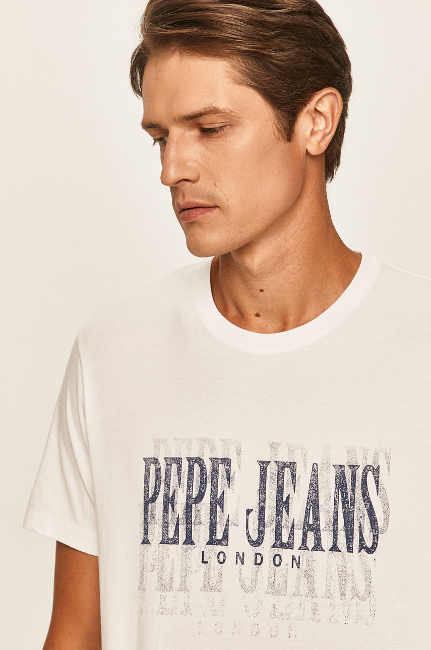 Pepe Jeans - T-shirt Snow biały PM507286