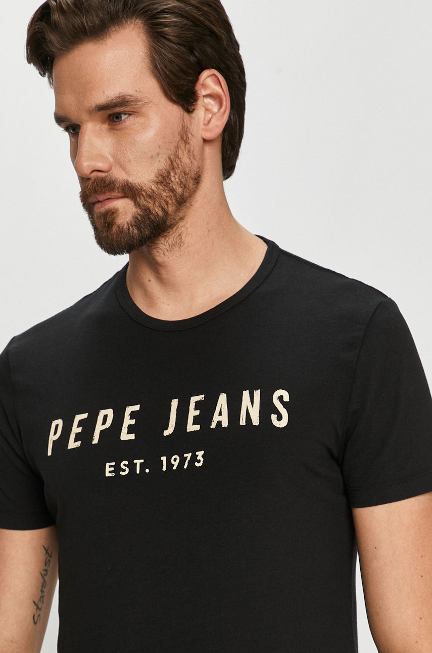 Pepe Jeans - T-shirt czarny PM503906.999