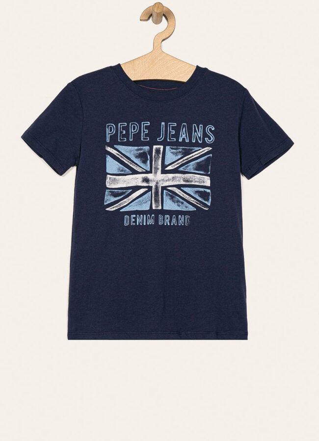 Pepe Jeans - T-shirt dziecięcy Anton 128-180 cm granatowy PB502825