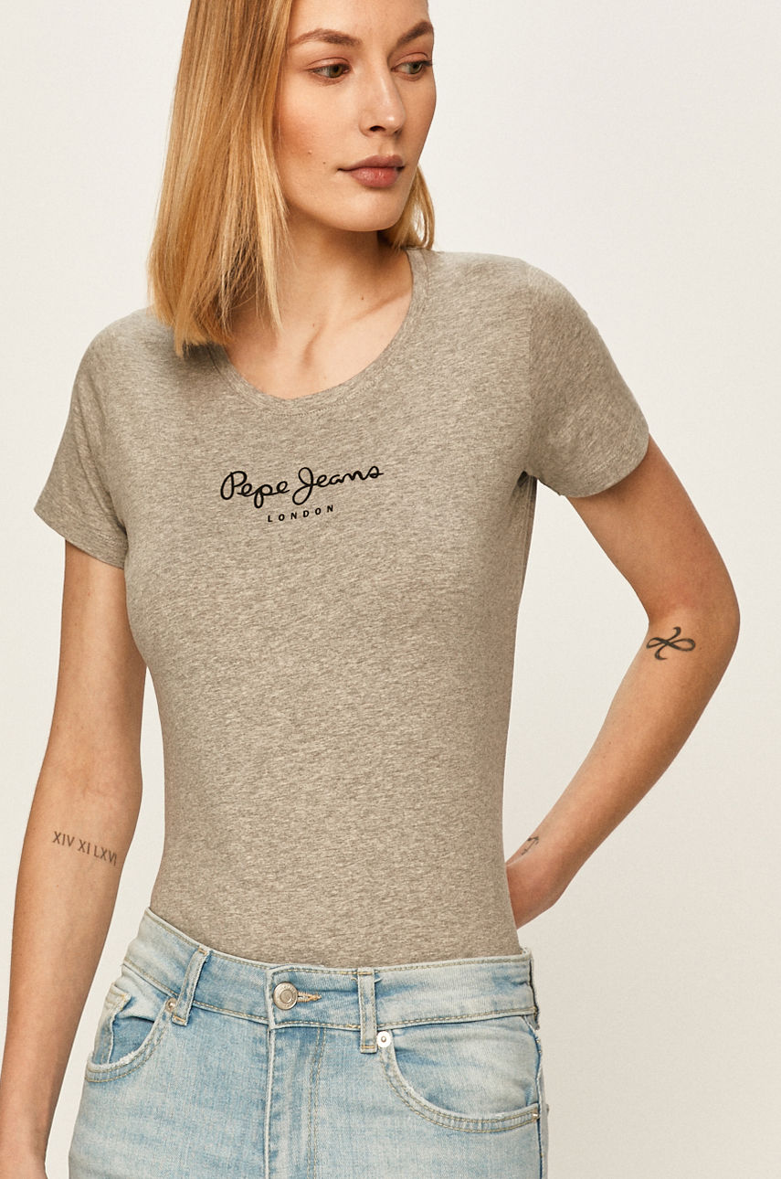 Pepe Jeans - Top New Virginia szary PL502711