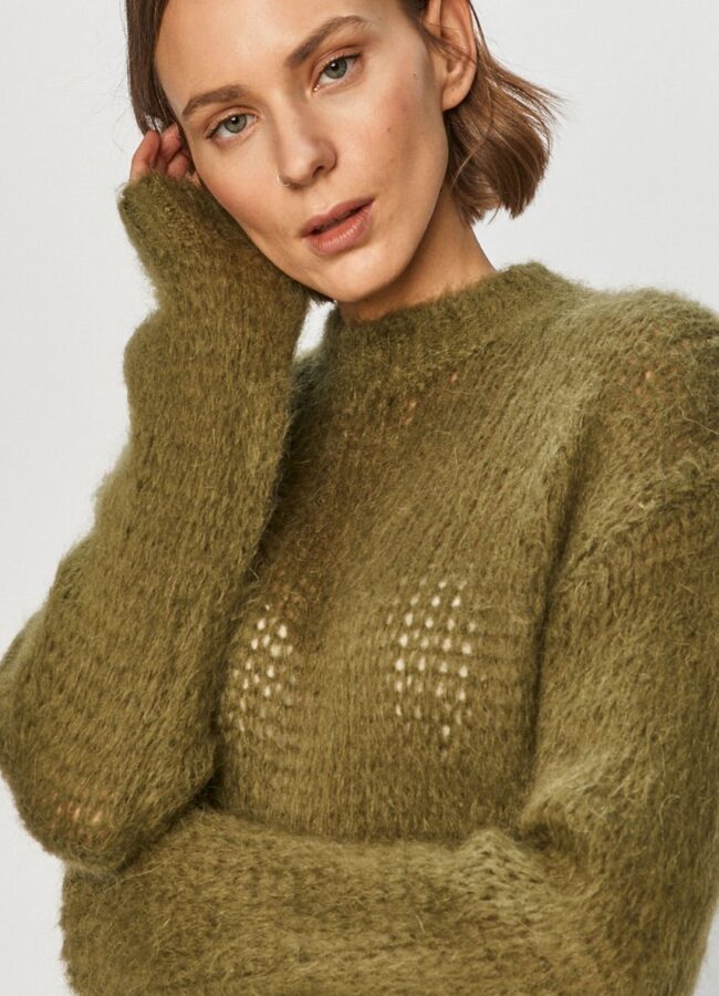 Pinko - Sweter oliwkowy 1Q107R.Y11H