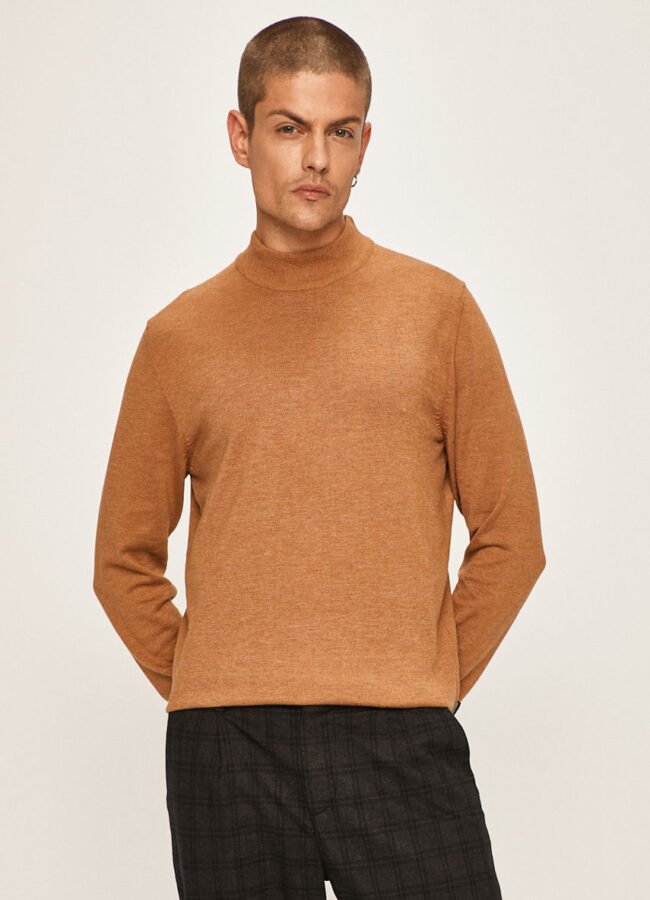 Premium by Jack&Jones - Sweter brązowy 12163157
