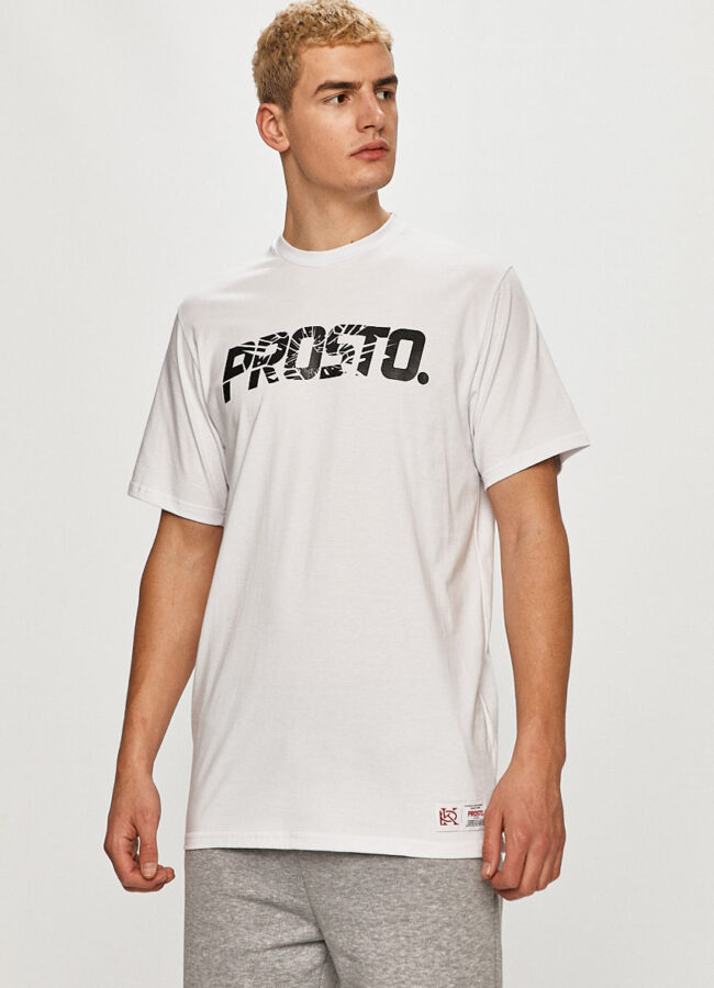 Prosto - T-shirt biały KL211MTEE1023
