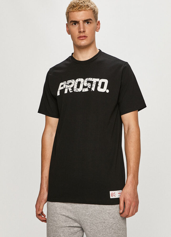 Prosto - T-shirt czarny KL211MTEE1021