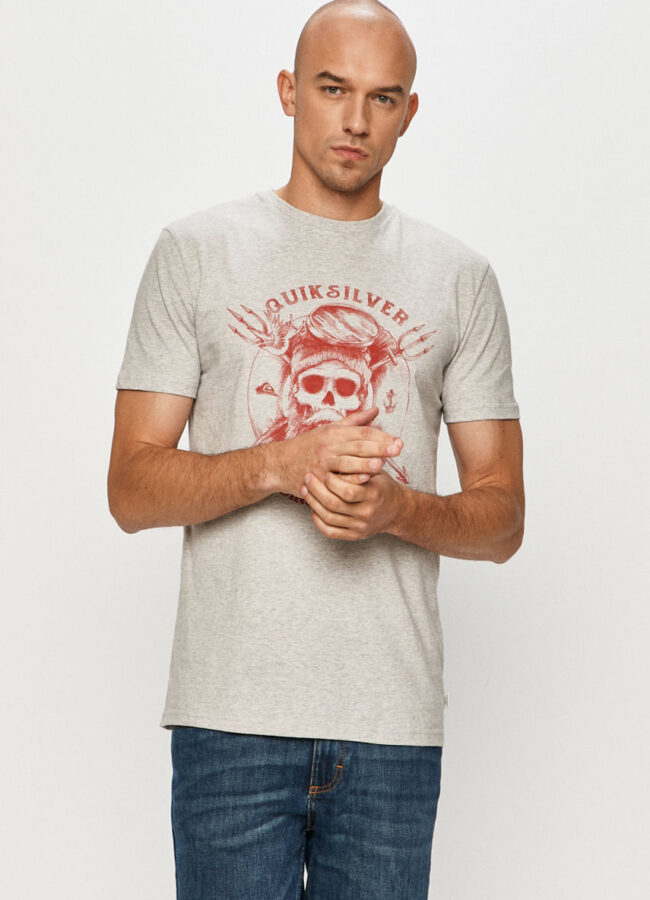 Quiksilver - T-shirt jasny szary EQYZT06152