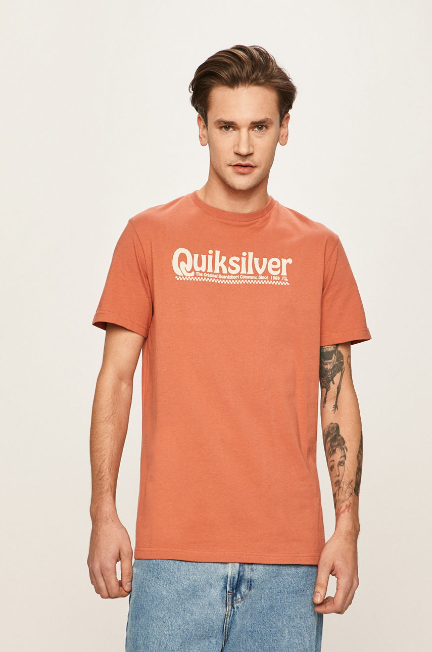Quiksilver - T-shirt miedziany EQYZT05754