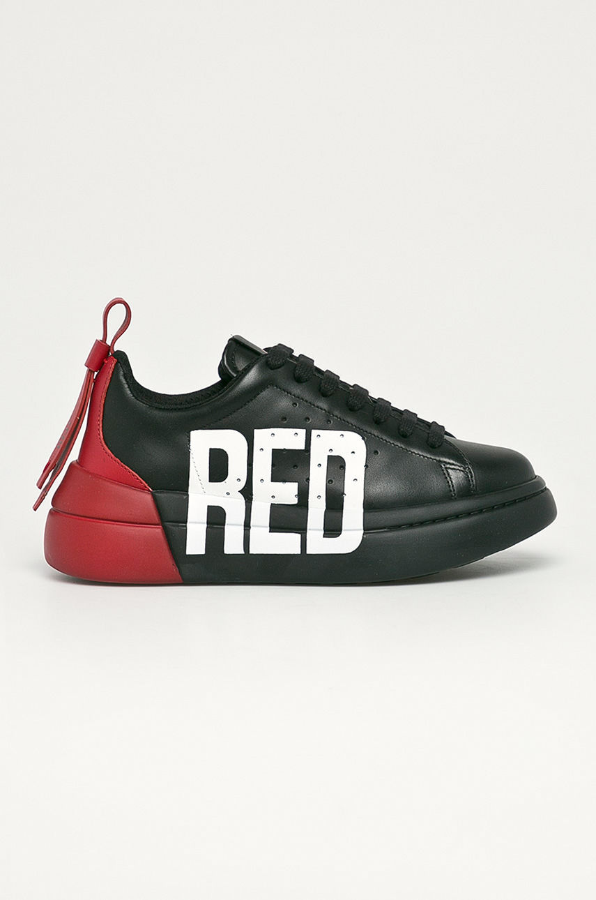 Red Valentino - Buty skórzane czarny UQ0S0E11JIB