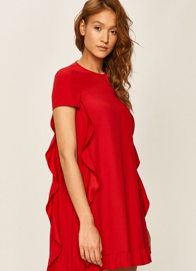 Red Valentino - Sukienka czerwony TR0VAQ650F1