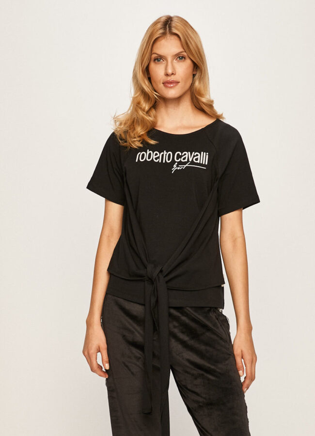 Roberto Cavalli Sport - T-shirt czarny JYY42T.JV025