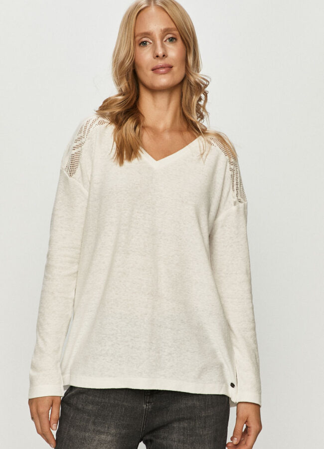 Roxy - Sweter biały ERJKT03742