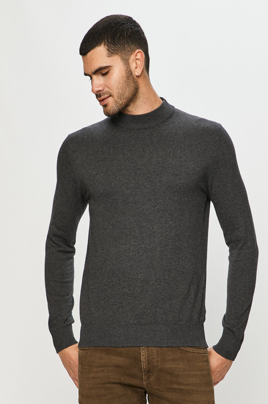 Selected - Sweter szary 16077490