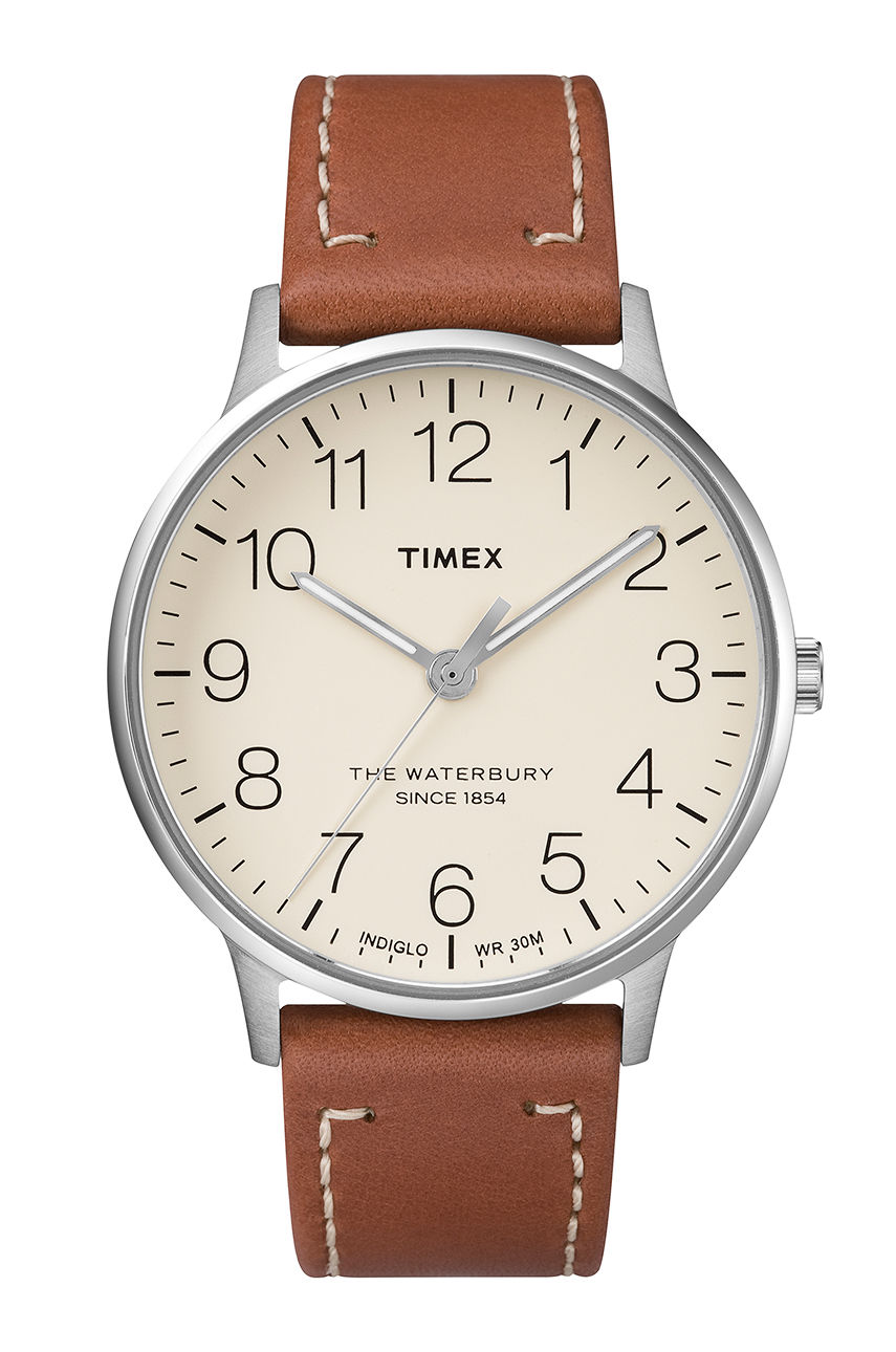 Timex - Zegarek TW2R25600 brązowy TW2R25600