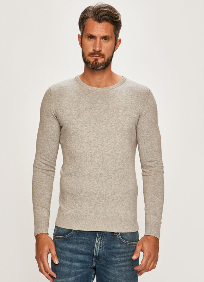 Tom Tailor Denim - Sweter jasny szary 1012819