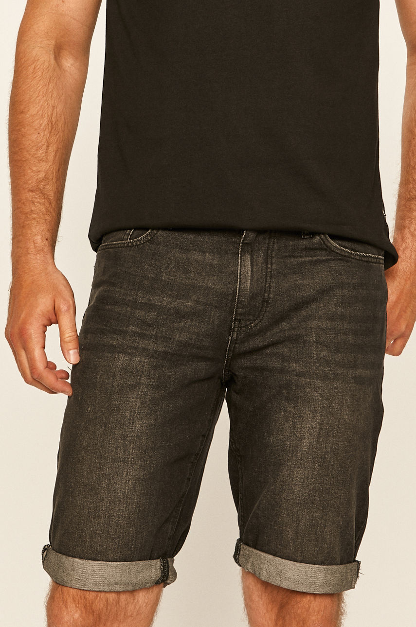 Tom Tailor Denim - Szorty jeansowe czarny 1016269