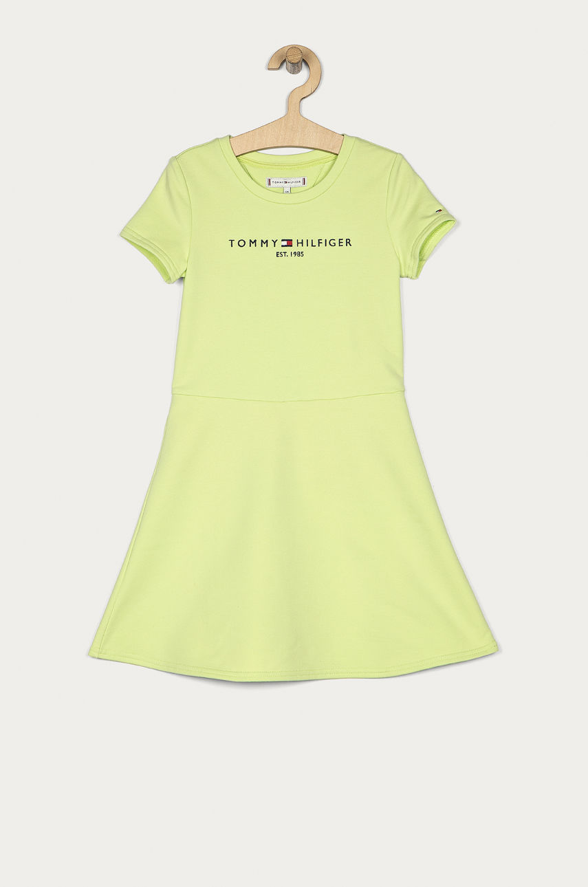 Tommy Hilfiger - Sukienka dziecięca 98-176 cm żółto - zielony KG0KG05789.4891