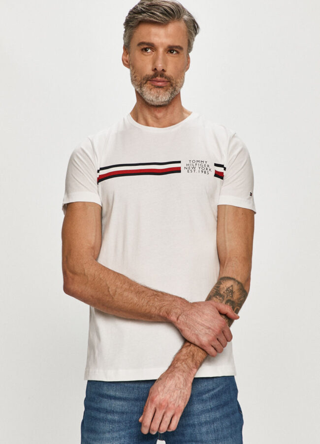 Tommy Hilfiger - T-shirt biały MW0MW16592.4891