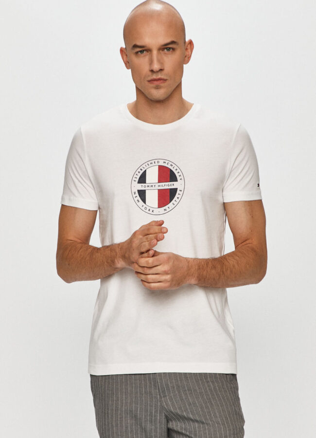 Tommy Hilfiger - T-shirt biały MW0MW16593.4891