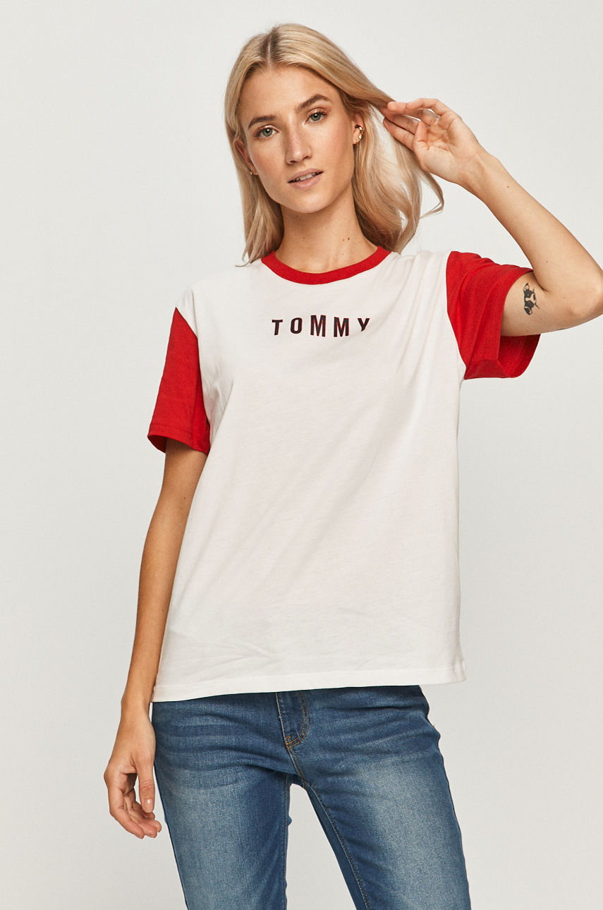 Tommy Hilfiger - T-shirt biały UW0UW02601