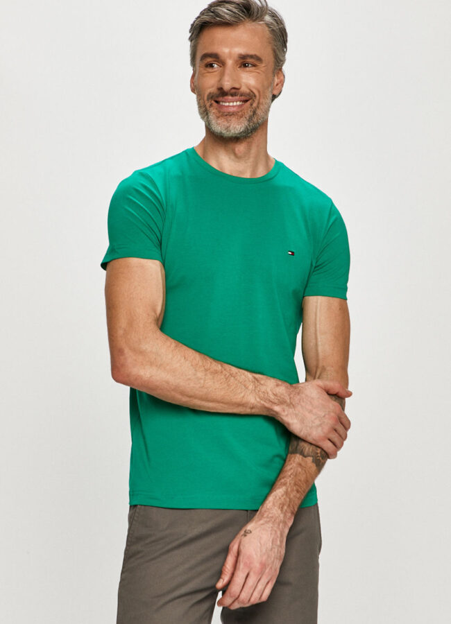 Tommy Hilfiger - T-shirt blady zielony MW0MW10800.4891