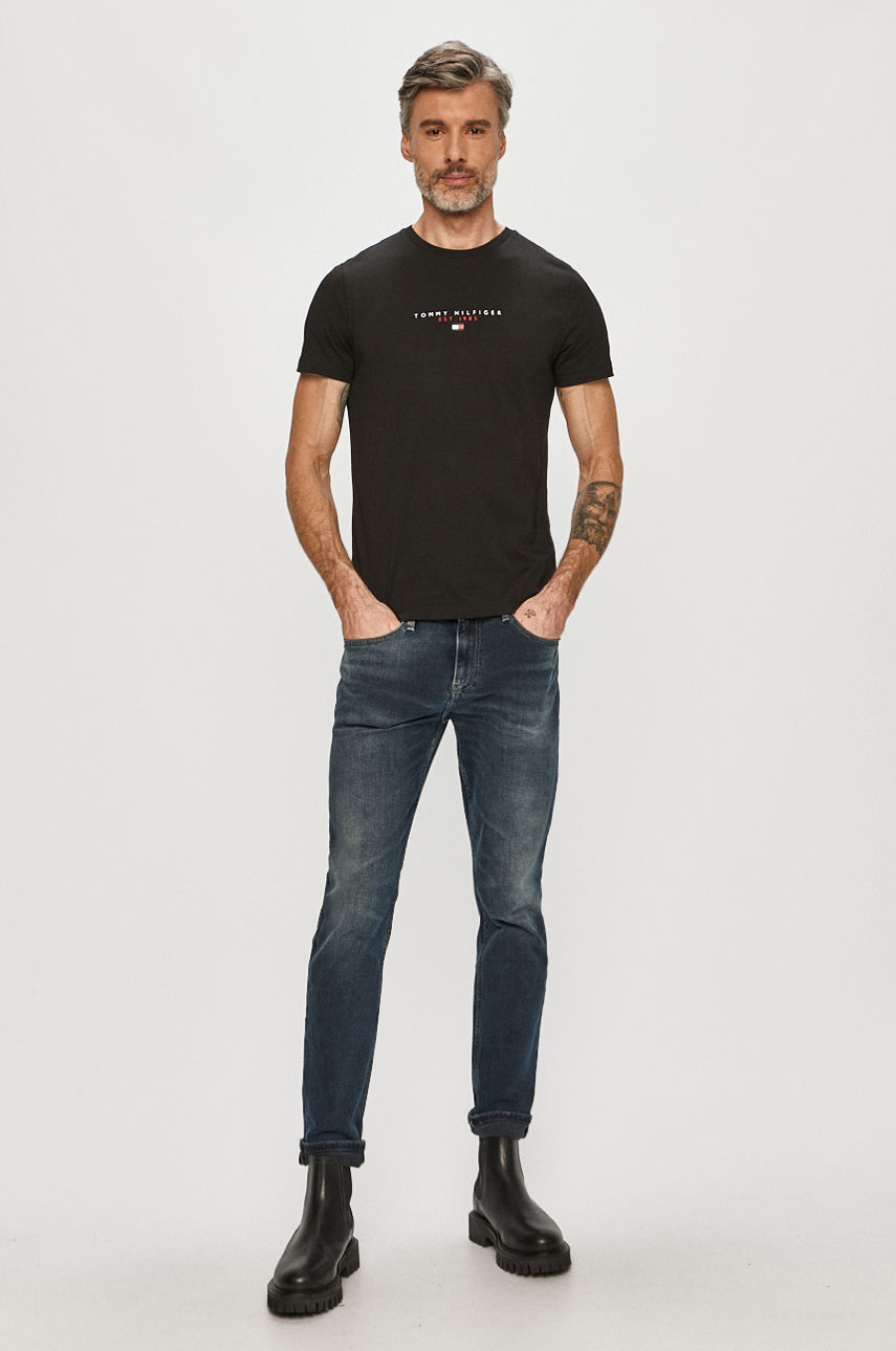 Tommy Hilfiger - T-shirt czarny MW0MW17676.4891