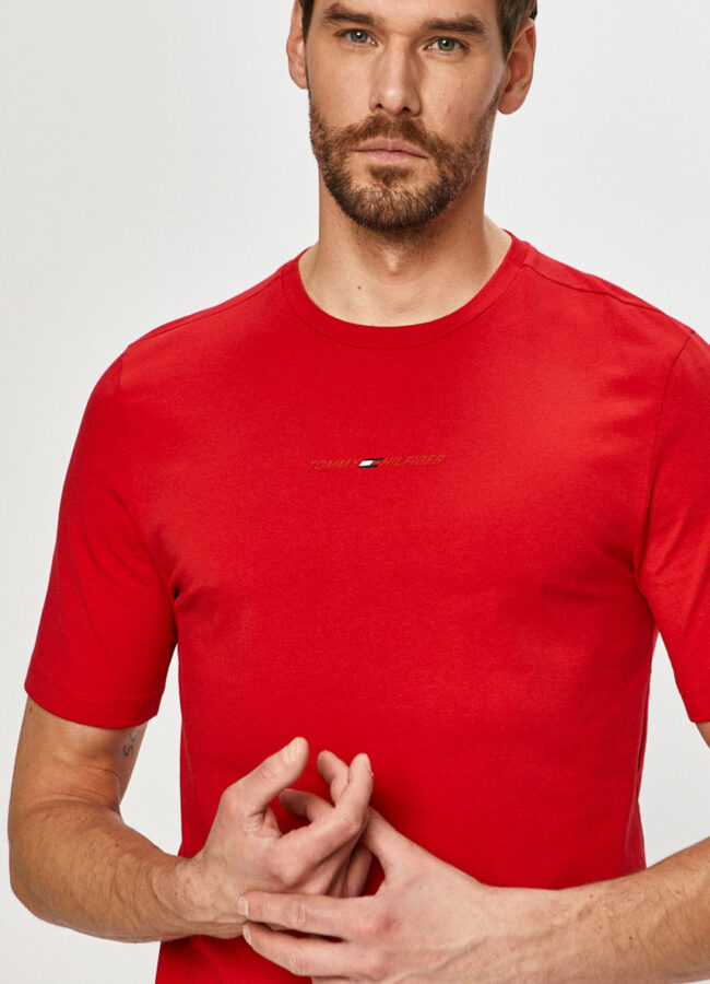 Tommy Hilfiger - T-shirt czerwony MW0MW17373.4891