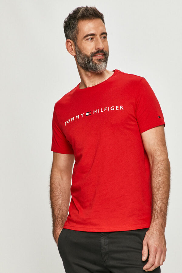 Tommy Hilfiger - T-shirt czerwony UM0UM01434