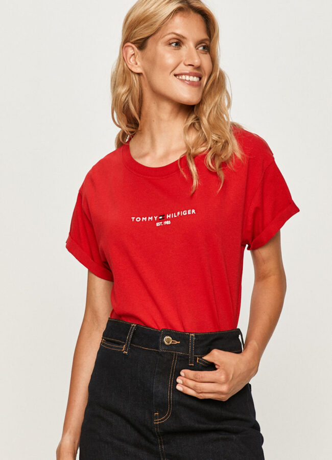 Tommy Hilfiger - T-shirt czerwony WW0WW28325