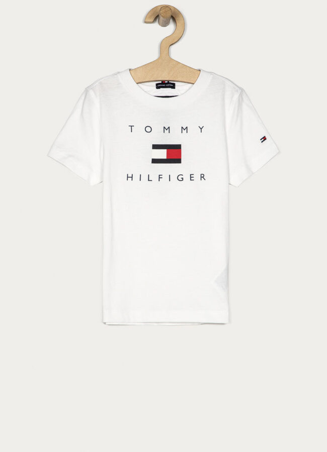 Tommy Hilfiger - T-shirt dziecięcy 104-176 cm biały KB0KB06114