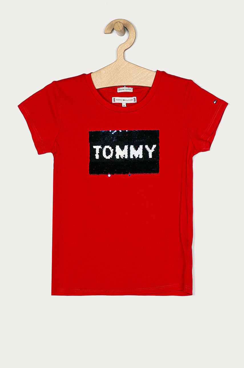 Tommy Hilfiger - T-shirt dziecięcy 110-176 cm czerwony KG0KG05251