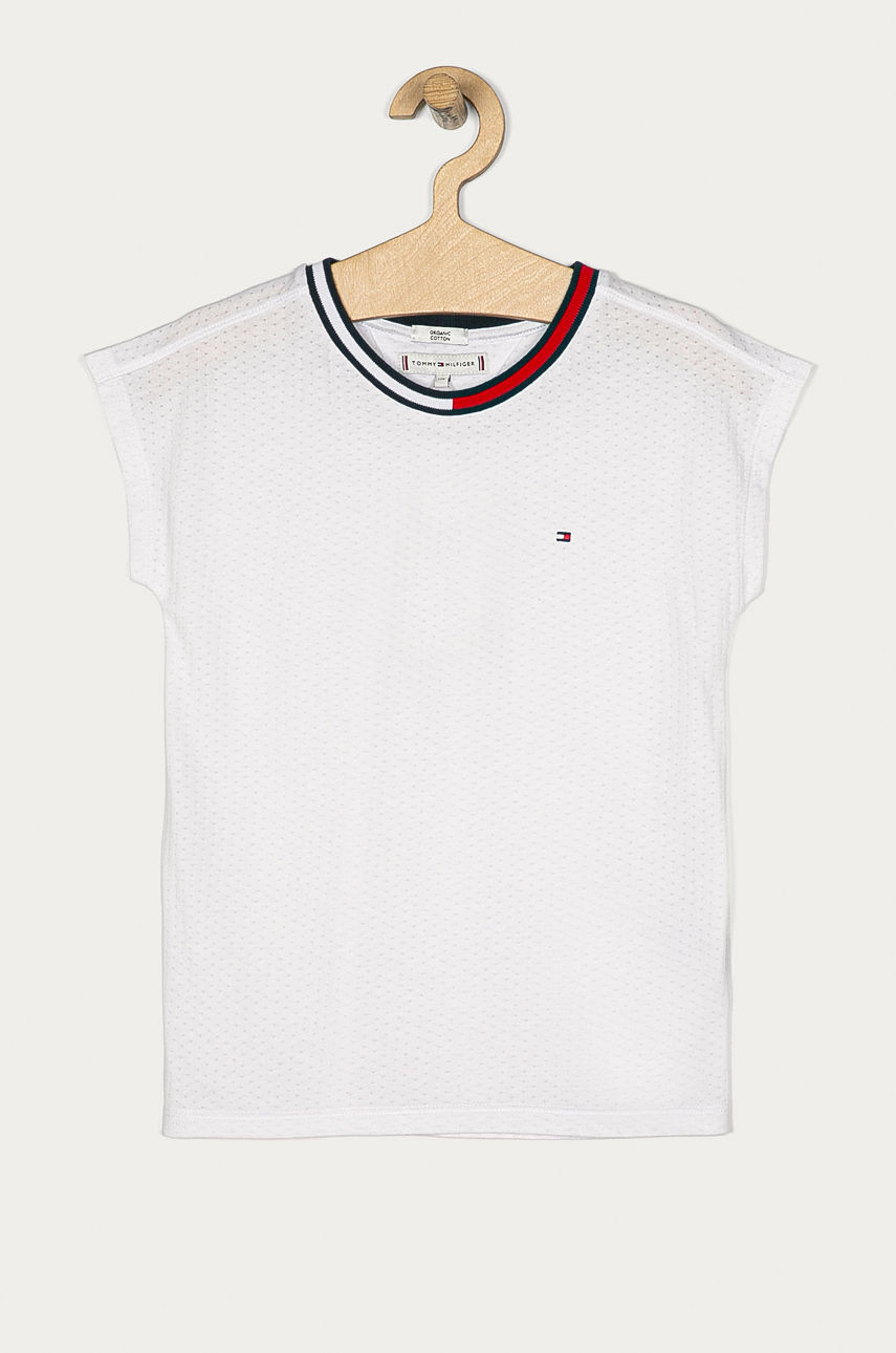 Tommy Hilfiger - T-shirt dziecięcy 128-176 cm biały KG0KG05332