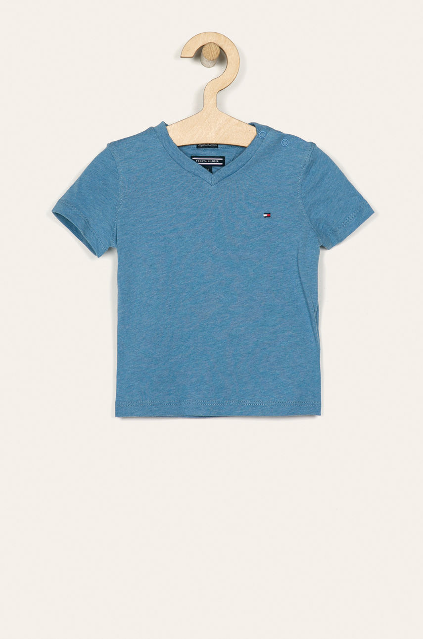 Tommy Hilfiger - T-shirt dziecięcy 74-176 cm jasny niebieski KB0KB04142