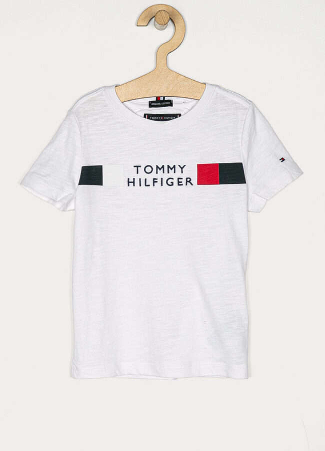 Tommy Hilfiger - T-shirt dziecięcy 98-176 cm biały KB0KB06096