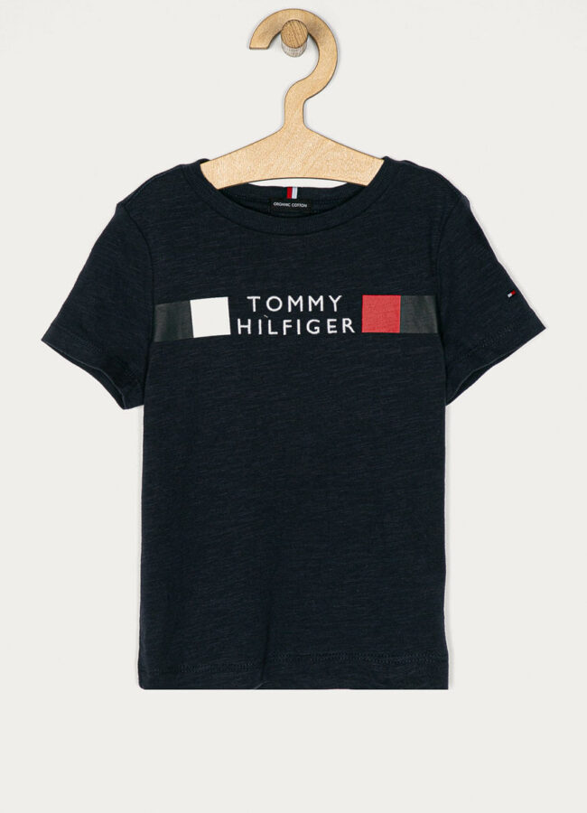 Tommy Hilfiger - T-shirt dziecięcy 98-176 cm granatowy KB0KB06096