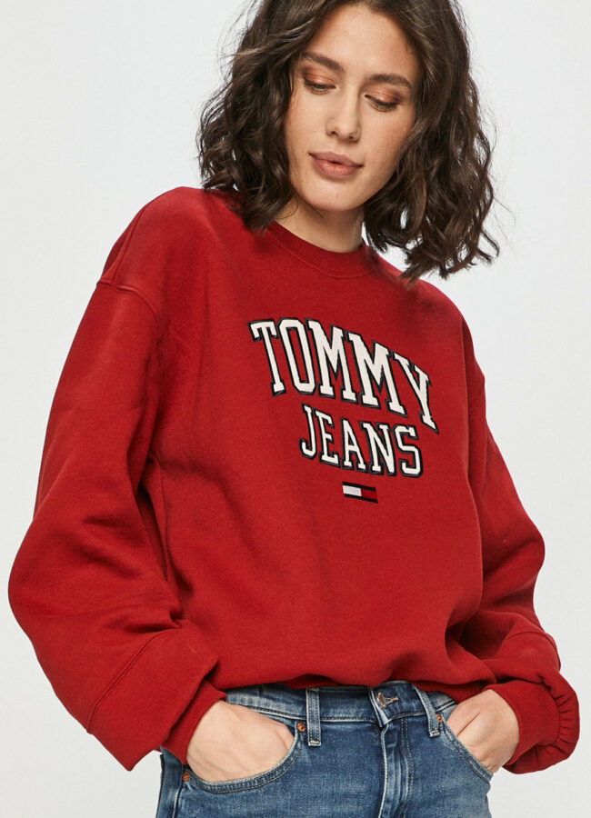 Tommy Jeans - Bluza czerwony DW0DW08981
