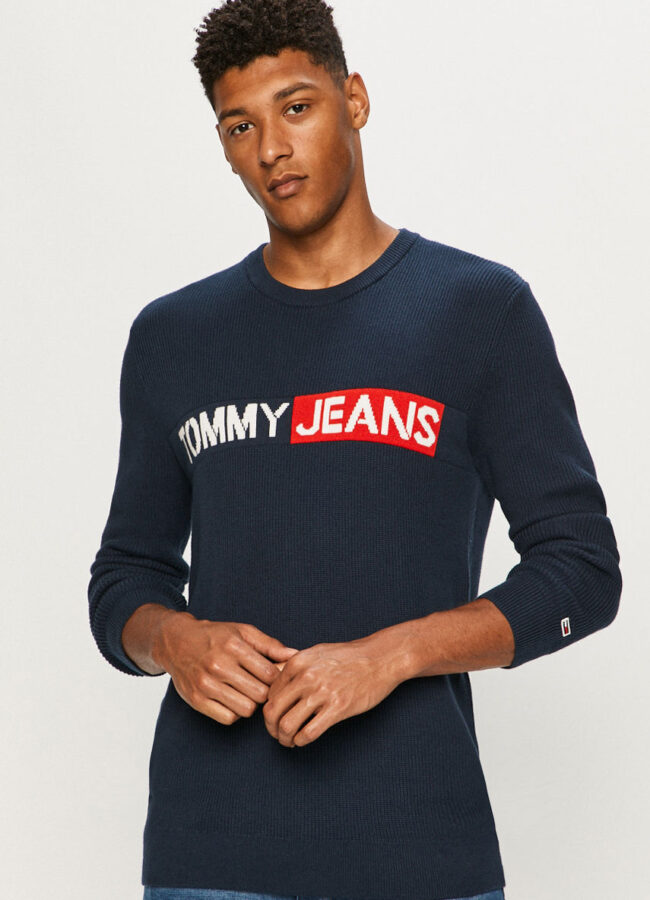 Tommy Jeans - Sweter granatowy DM0DM08484