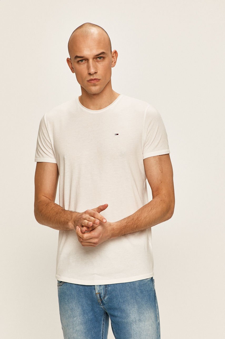Tommy Jeans - T-shirt biały DM0DM04792