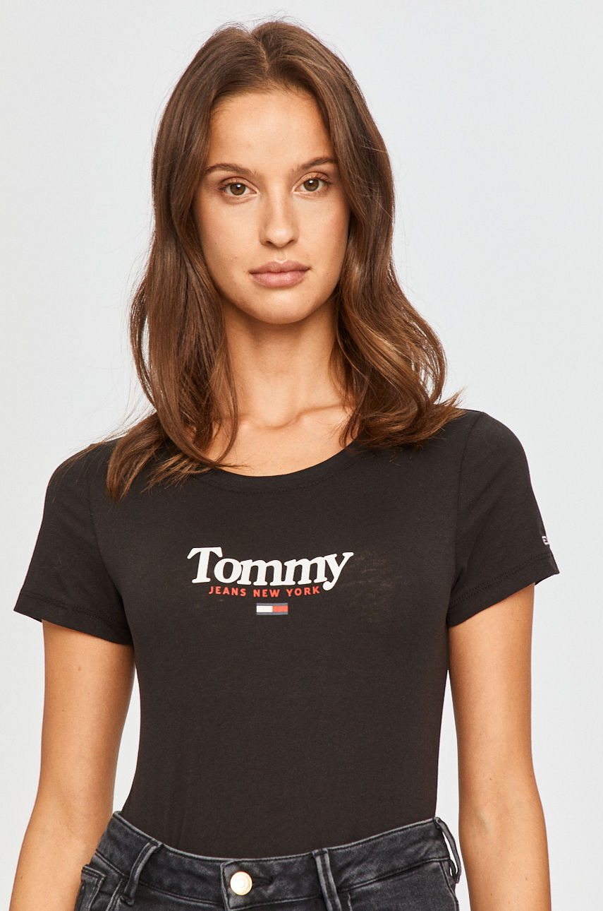Tommy Jeans - T-shirt czarny DW0DW08928