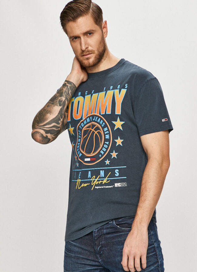 Tommy Jeans - T-shirt granatowy DM0DM10242.4891
