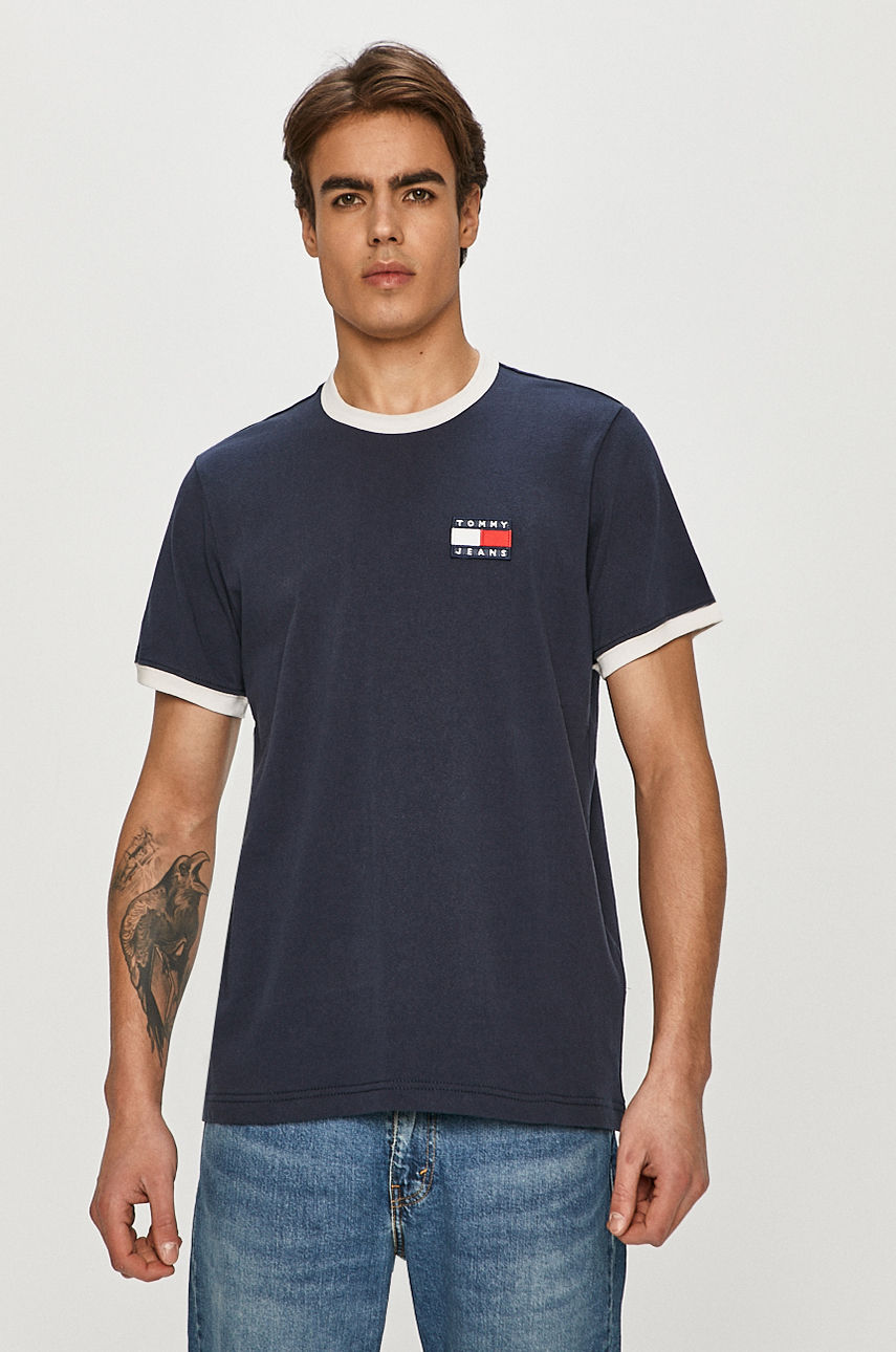 Tommy Jeans - T-shirt granatowy DM0DM10280.4891