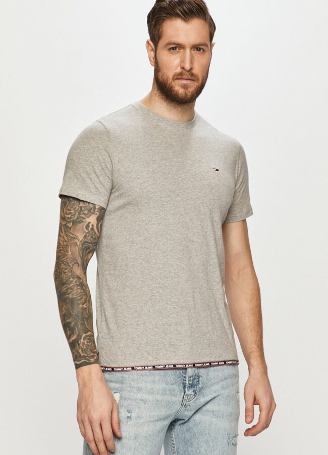 Tommy Jeans - T-shirt jasny szary DM0DM10284.4891
