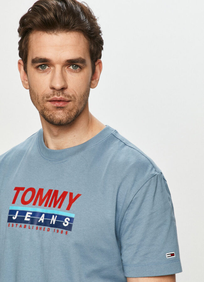 Tommy Jeans - T-shirt niebieski DM0DM08800