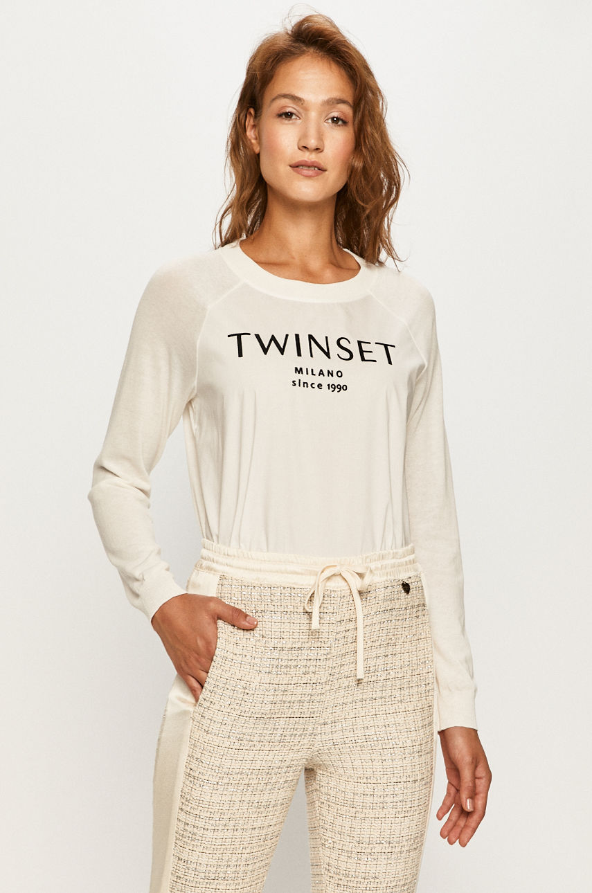 Twinset - Sweter biały 201TT3043