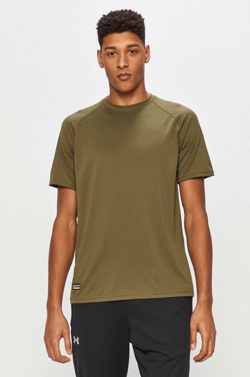 Under Armour - T-shirt brązowa zieleń 1005684
