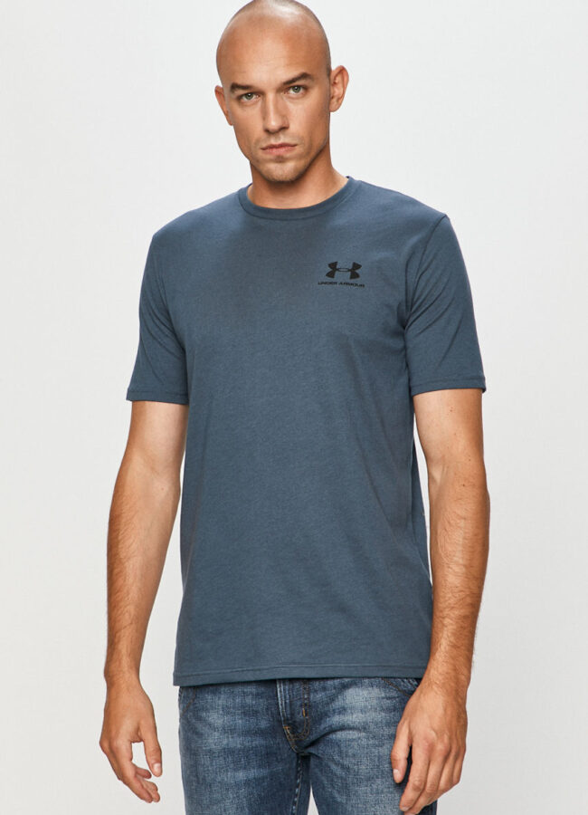Under Armour - T-shirt stalowy niebieski 1326799.467