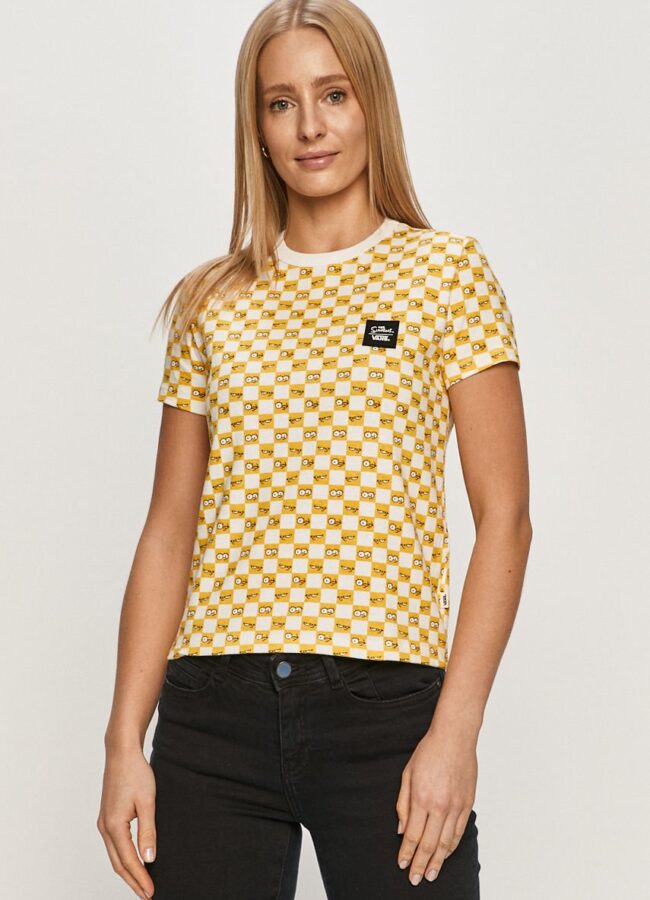 Vans - T-shirt żółty VN0A4V43ZZY1