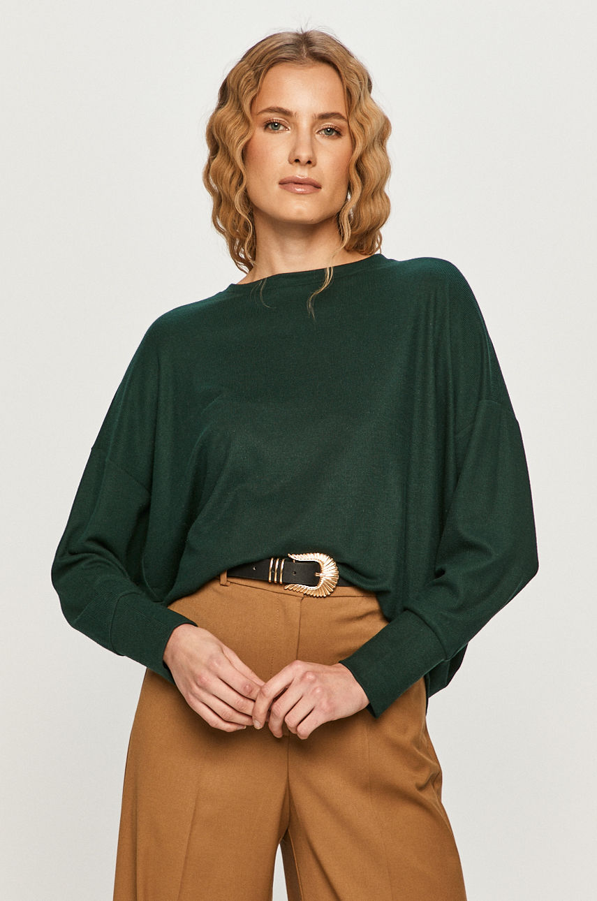 Vero Moda - Sweter stalowy zielony 10237425