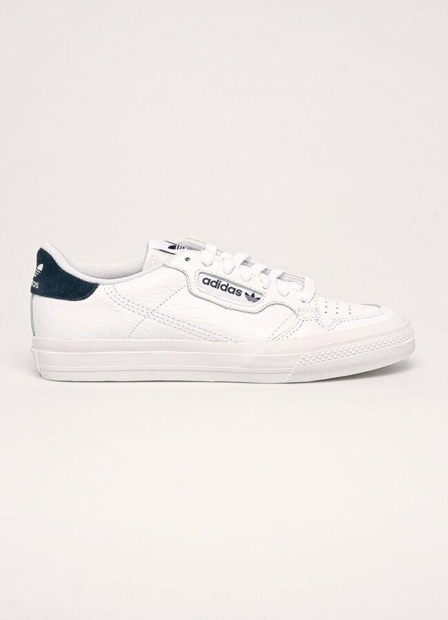 adidas Originals - Buty skórzane Continental Vulc biały EG4588