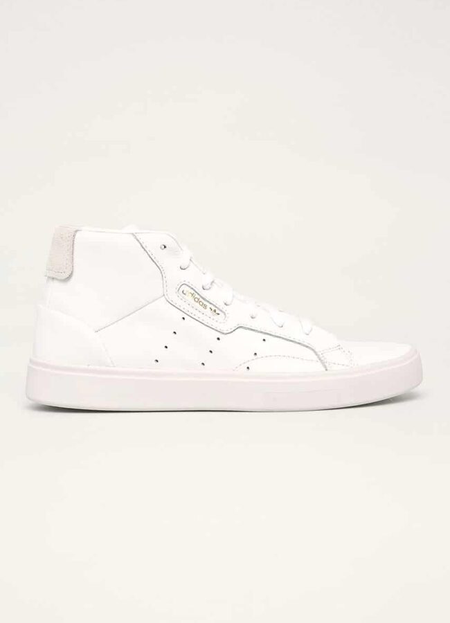 adidas Originals - Buty skórzane Sleek Mid biały EE4726