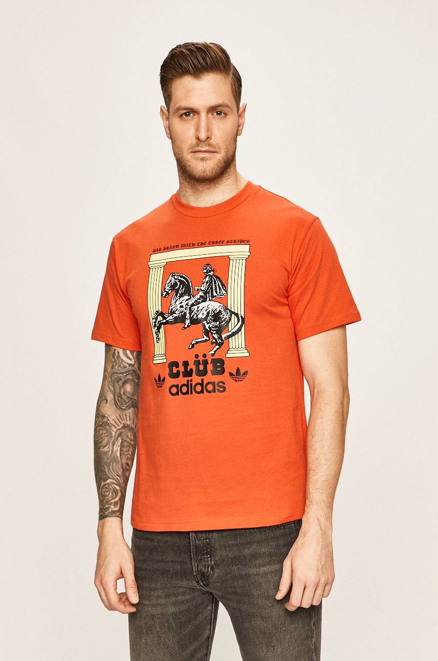 adidas Originals - T-shirt mandarynkowy FM1452