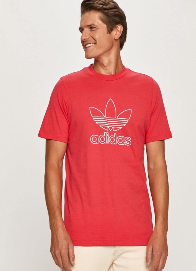 adidas Originals - T-shirt ostry różowy GF4097
